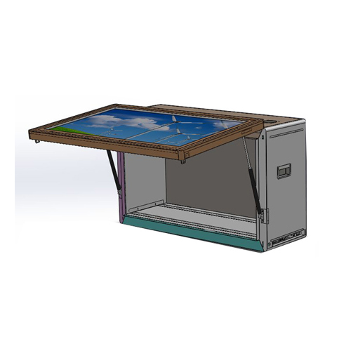 43寸透明液晶展示柜 高清显示透明屏3D全息透明屏广告机 lcd液晶生产厂家批发