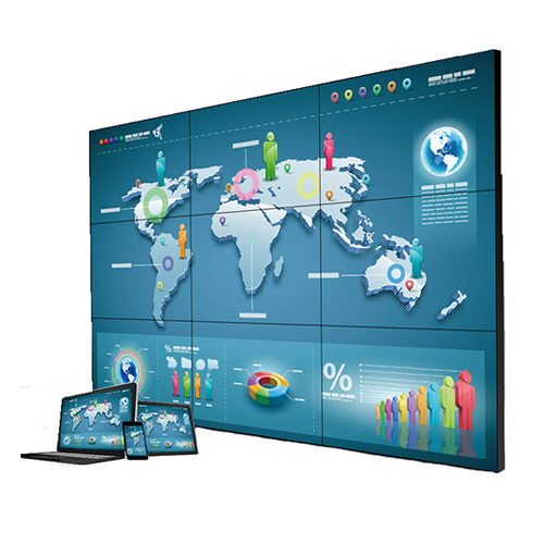 京东方46/49/55/65寸4K液晶拼接屏电视墙大屏幕LCD监控显示器