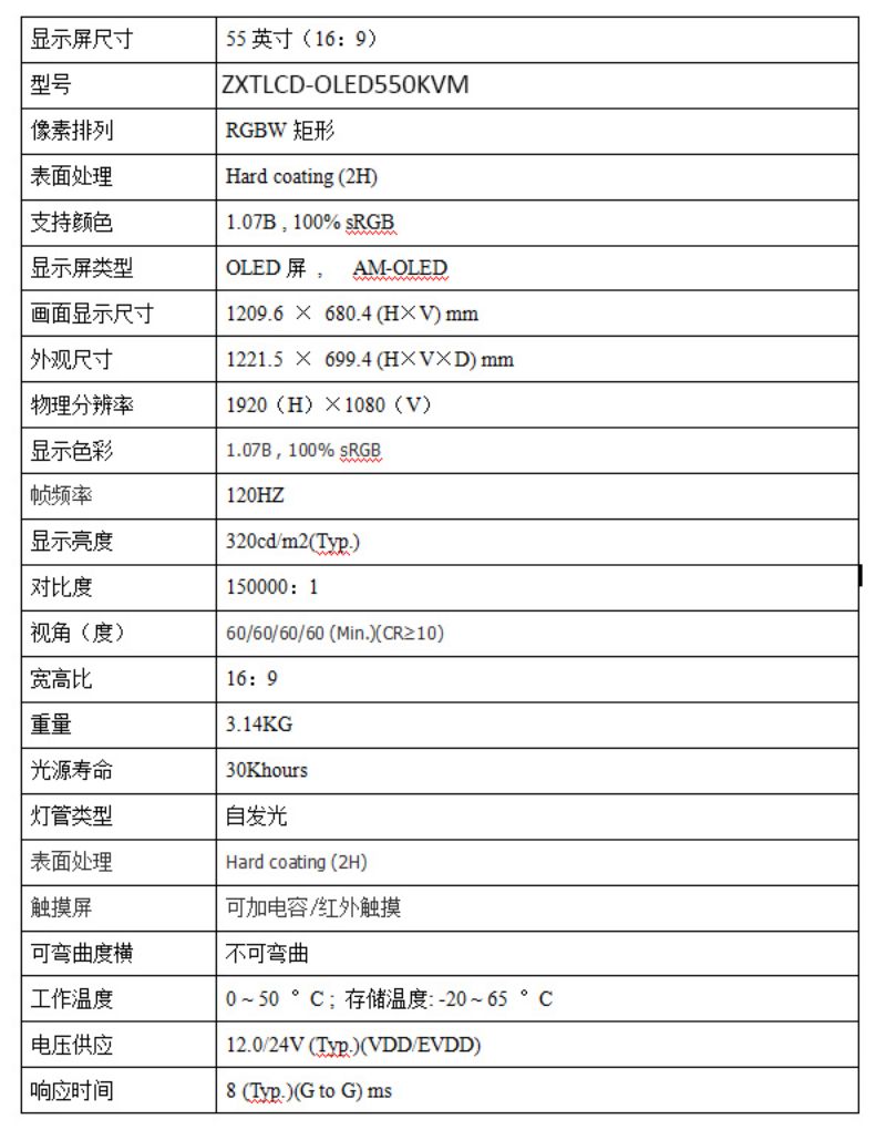 国产透明屏oled显示