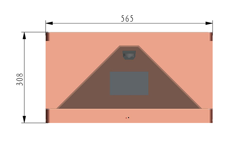 21.5寸270度3d全息投影展示柜