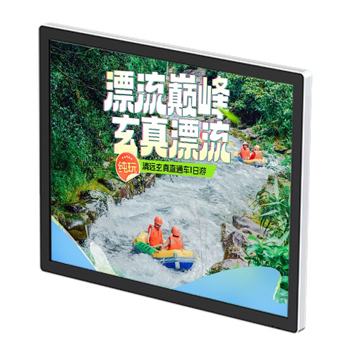 19寸横屏挂壁式广告机厂家批发室内数字标牌4K液晶多媒体播放器