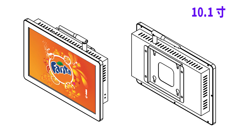 10.1寸壁挂广告机数字标牌