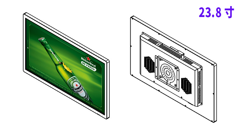 23.8寸北京壁挂广告机厂家