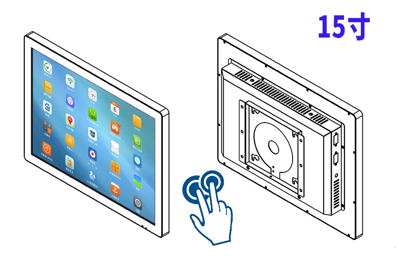 安卓广告机电容触摸一体机