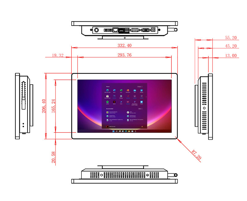 Windows电容触摸一体电脑