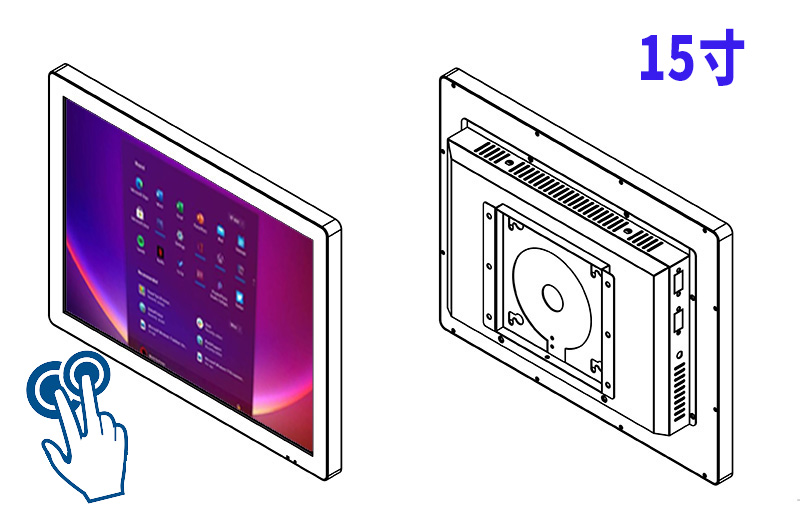 高清55寸液晶电视Windows电容触摸一体机