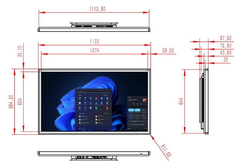 Windows红外触摸液晶广告机