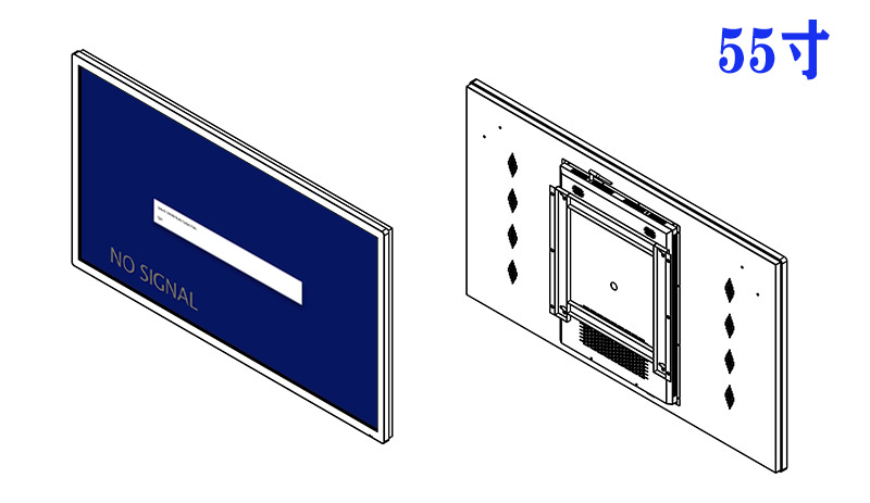 55寸壁挂4K显示器价格