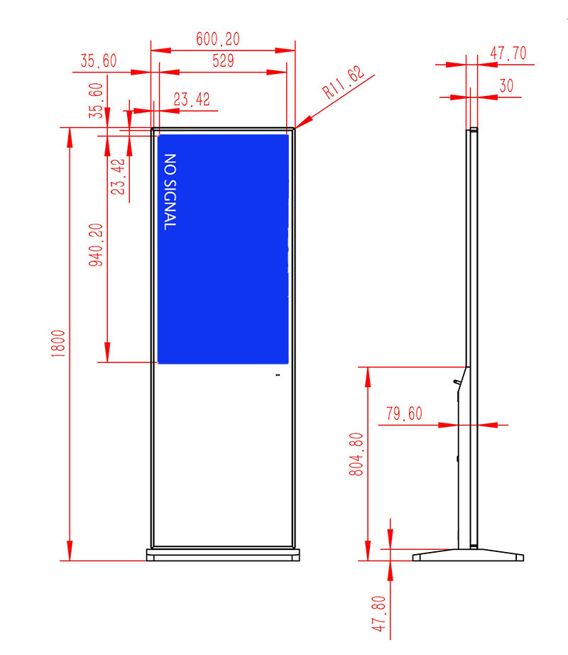 43寸立式windows红外触摸一体机