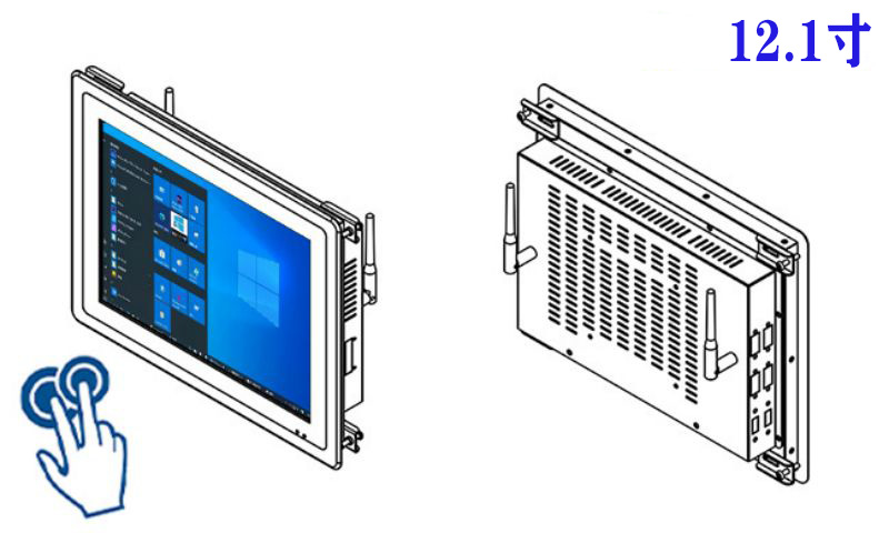 触摸式工控一体机