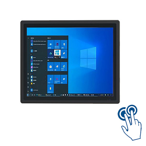 19寸外嵌式工业触摸一体工控机 Windows电容触摸数字看板嵌入平板机