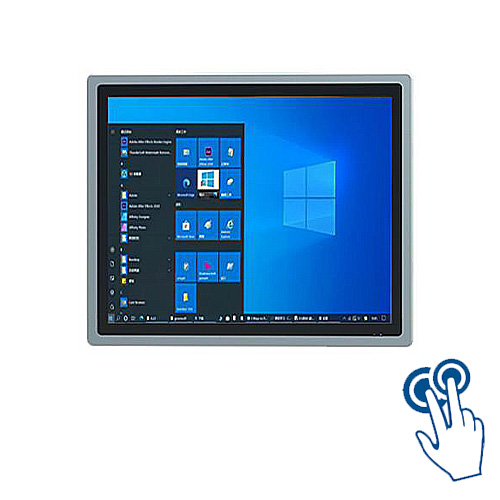 19寸外嵌式工业触摸一体工控机 Windows电容触摸数字看板嵌入平板机