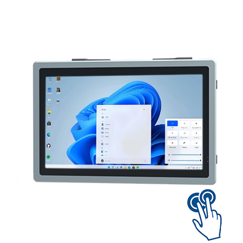 15.6寸嵌入式工控一体机电容触摸屏Windows无风扇款外嵌式工业触摸工控机