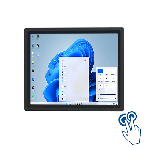 19寸工控一体机全封闭嵌入式工业平板电脑windows上位机电容触摸屏显示器