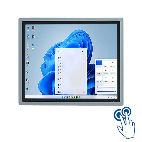 19寸工控一体机全封闭嵌入式工业平板电脑windows上位机电容触摸屏显示器