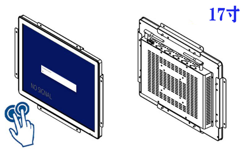 17寸全封闭触摸工控机